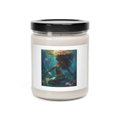 Beautiful Atlantis Mermaid In Sea | Scented Soy Candle, 9oz