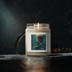 Beautiful Atlantis Mermaid In Sea | Scented Soy Candle, 9oz