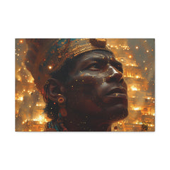 Emperor Mansa Musa Adorned in Gold | Canvas Gallery Wraps