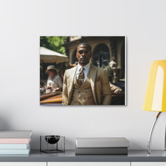 Classic GQ Gentleman in Three Piece Suit | Canvas Gallery Wraps