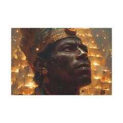 Emperor Mansa Musa Adorned in Gold | Canvas Gallery Wraps