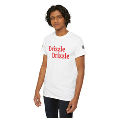 Drizzle Drizzle Trendsetter| Red Text | Unisex Heavy Cotton Tee