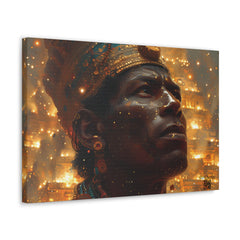Emperor Mansa Musa Adorned in Gold | Canvas Gallery Wraps