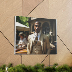Classic GQ Gentleman in Three Piece Suit | Canvas Gallery Wraps