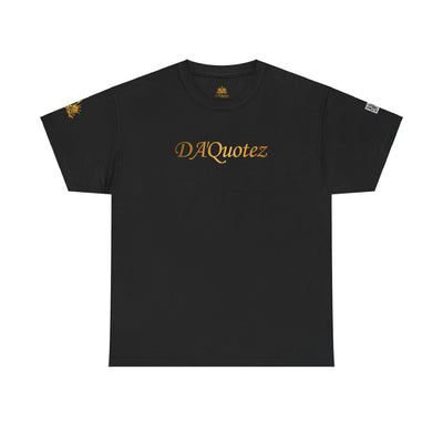 DA'Quotez  | Gold Logo| Unisex Heavy Cotton Tee