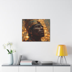 Emperor Mansa Musa Adorned in Gold | Canvas Gallery Wraps