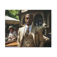 Classic GQ Gentleman in Three Piece Suit | Canvas Gallery Wraps