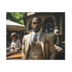 Classic GQ Gentleman in Three Piece Suit | Canvas Gallery Wraps