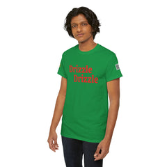 Drizzle Drizzle Trendsetter| Red Text | Unisex Heavy Cotton Tee