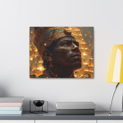 Emperor Mansa Musa Adorned in Gold | Canvas Gallery Wraps