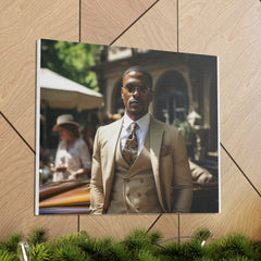 Classic GQ Gentleman in Three Piece Suit | Canvas Gallery Wraps