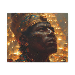 Emperor Mansa Musa Adorned in Gold | Canvas Gallery Wraps