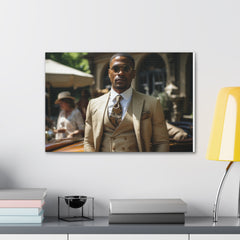 Classic GQ Gentleman in Three Piece Suit | Canvas Gallery Wraps
