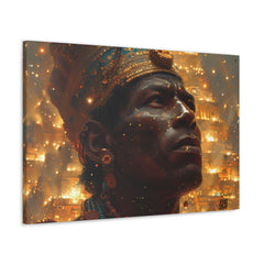 Emperor Mansa Musa Adorned in Gold | Canvas Gallery Wraps