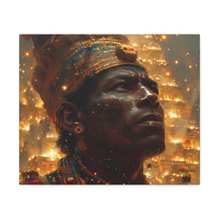 Emperor Mansa Musa Adorned in Gold | Canvas Gallery Wraps