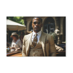 Classic GQ Gentleman in Three Piece Suit | Canvas Gallery Wraps